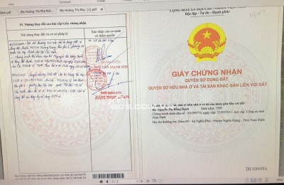 Bán đất tại thôn Minh Lương, xã Yên Lương, Ý Yên, Nam Định